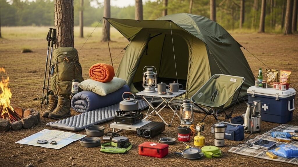 キャンプ道具の画像