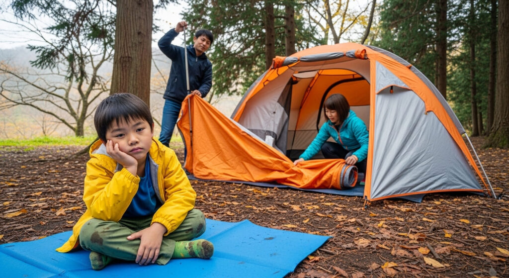 退屈そうにしている子供の画像